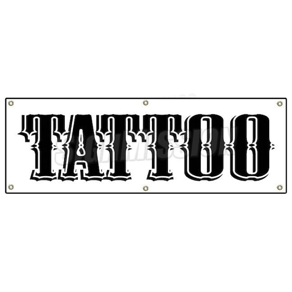 TATTOO BANNER SIGN shop artist signs gun modification art piercing art